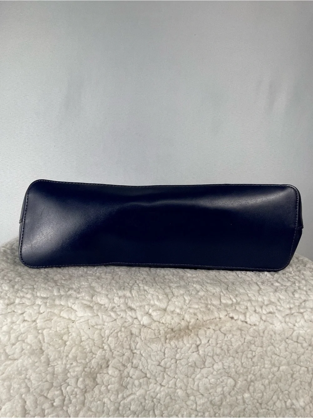 kate spade Navy Leather Tote with Tassel